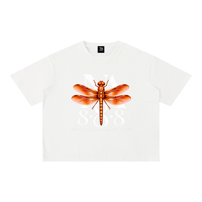Orange Dragonfly Oversized Crop