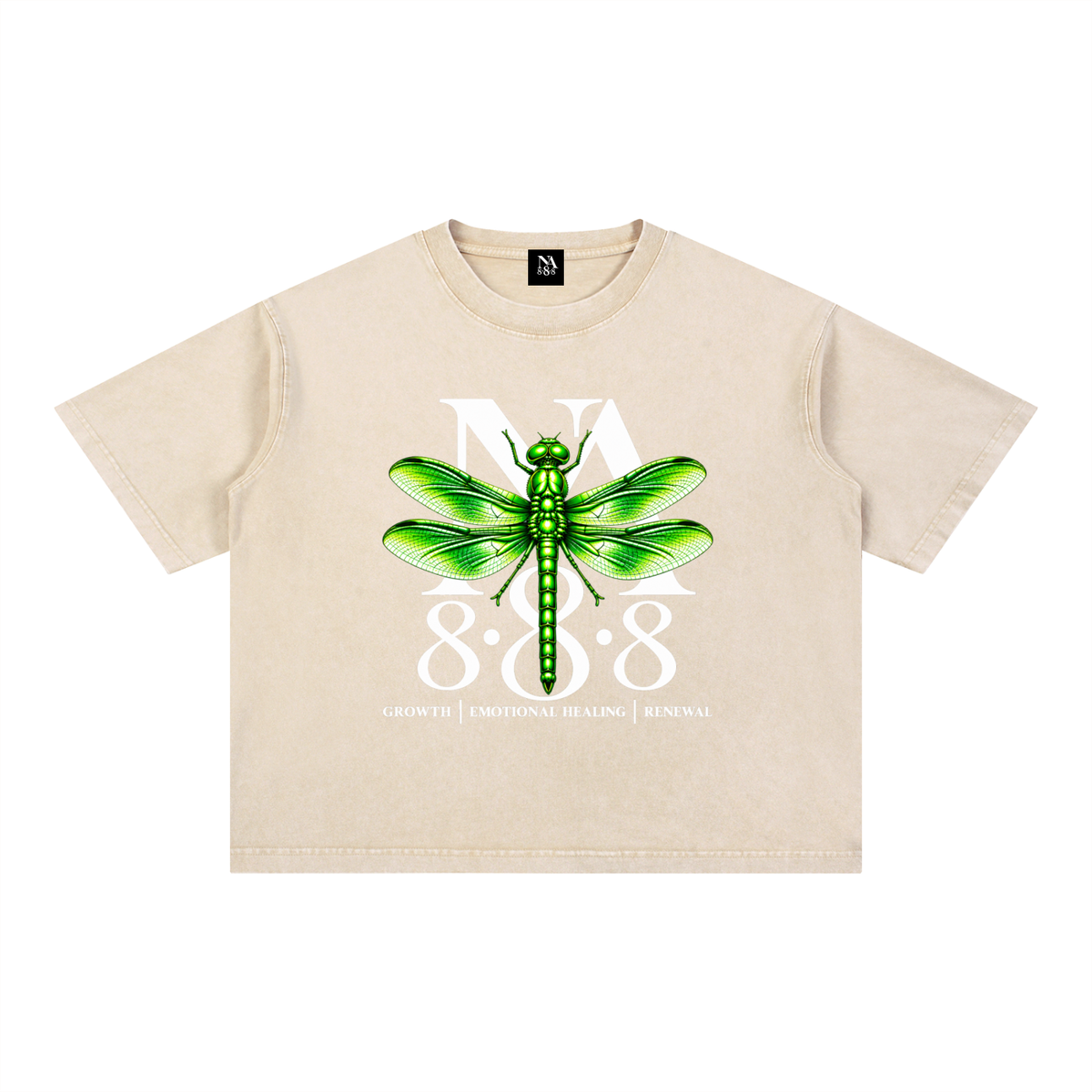 Emerald Green Dragonfly Oversized Crop