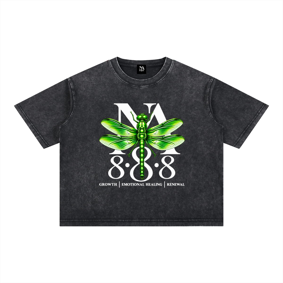 Emerald Green Dragonfly Oversized Crop