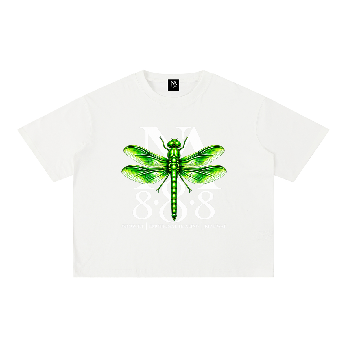 Emerald Green Dragonfly Oversized Crop
