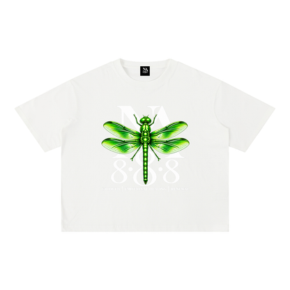 Emerald Green Dragonfly Oversized Crop