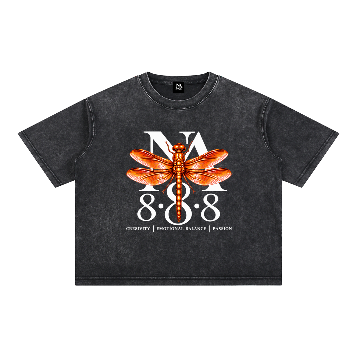 Orange Dragonfly Oversized Crop