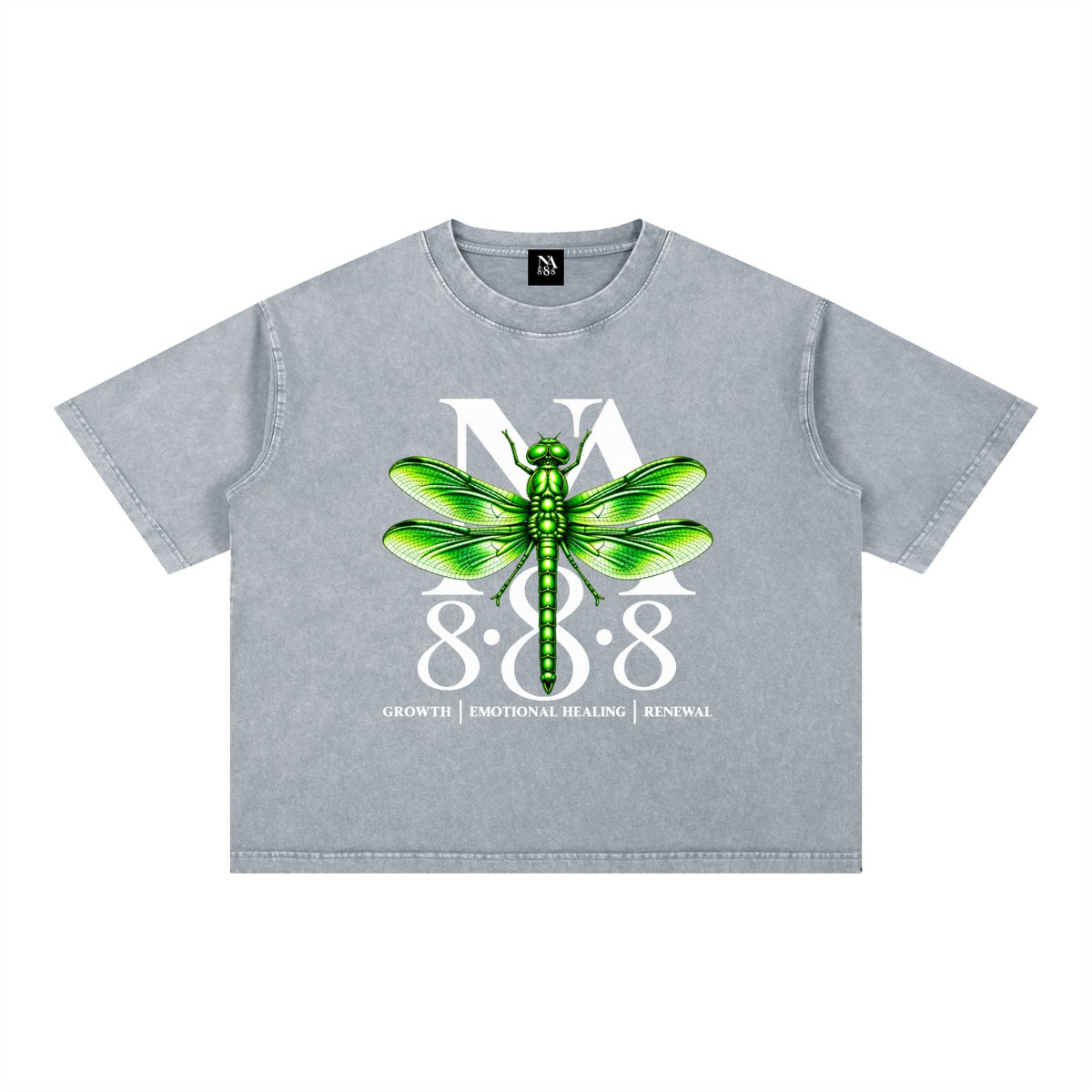Emerald Green Dragonfly Oversized Crop