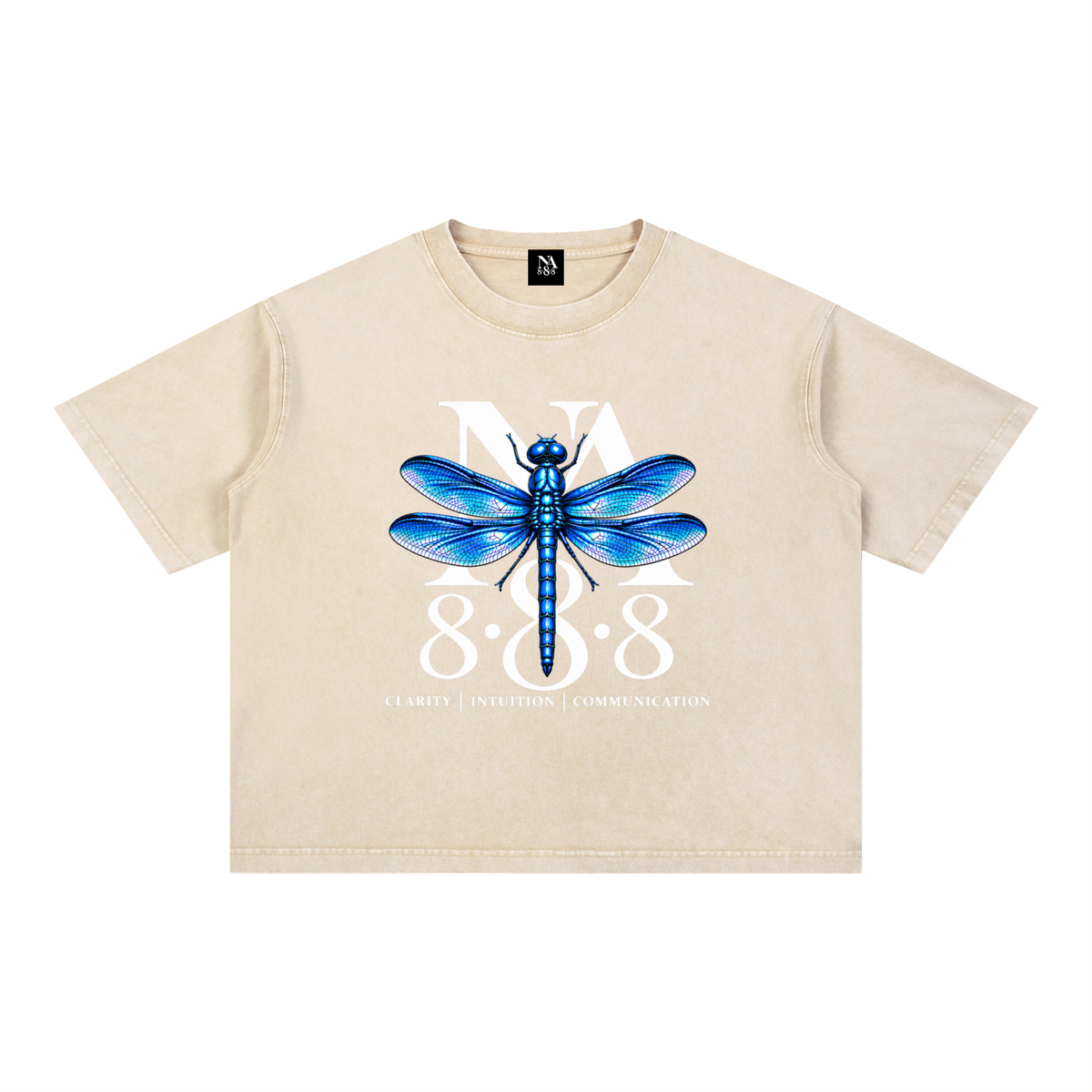 Sapphire Blue Dragonfly Oversized Crop